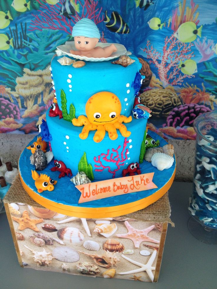 Under the Sea Baby Shower Cake Idea Under the Sea Baby Shower Cake Idea