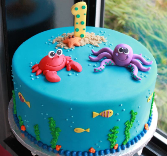 Under the Sea Birthday Cake Idea Under the Sea Birthday Cake Idea