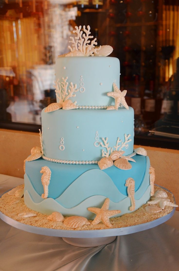 Under the Sea Theme Baby Shower Cake