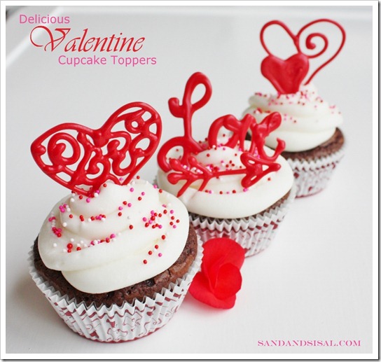 Valentine Cupcake Toppers Valentine Cupcake Toppers