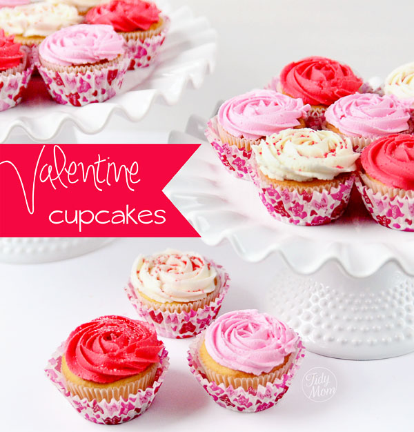 Valentine Rose Cupcakes