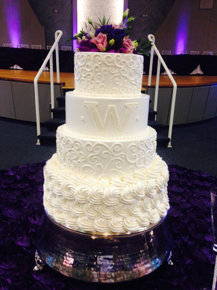 Wedding Cakes with Scroll Designs