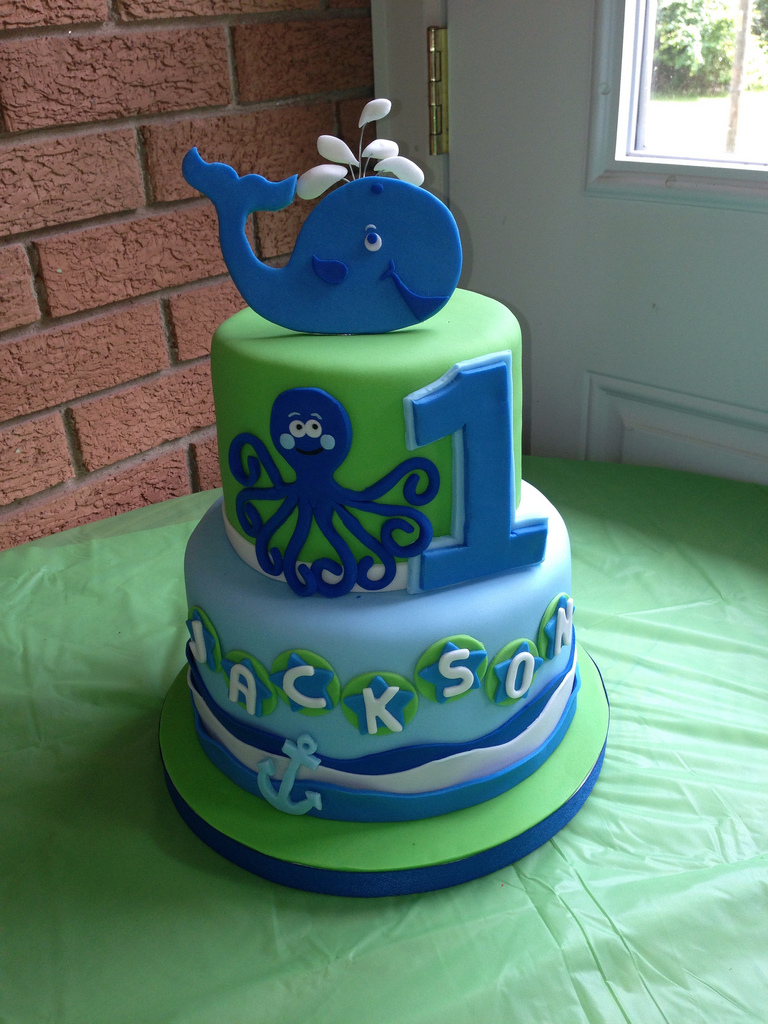 Whale Birthday Cake