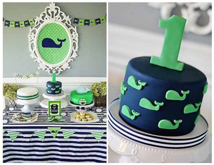 Whale First Birthday Party