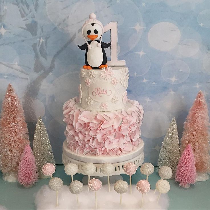 Winter Wonderland Baby Shower Cake Ideas