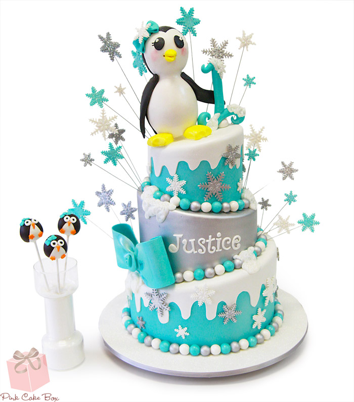 Winter Wonderland Birthday Cake