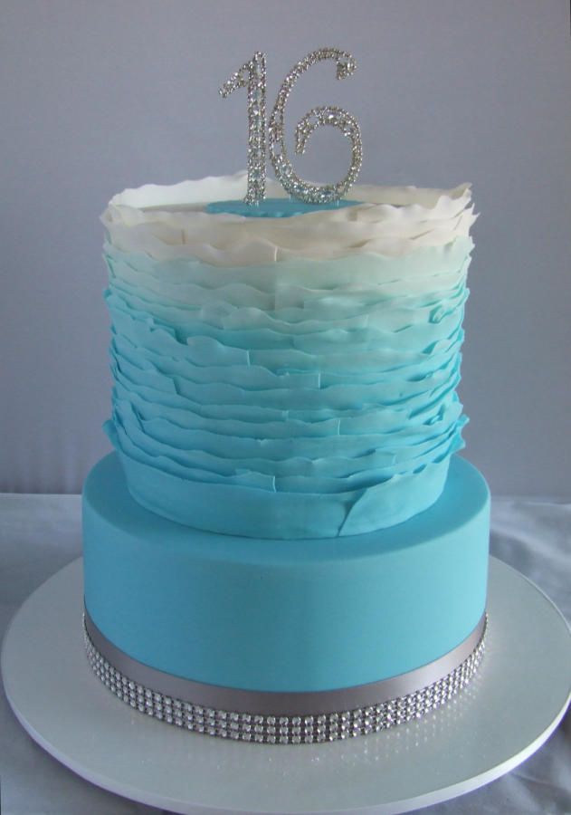 Winter Wonderland Sweet 16 Cake