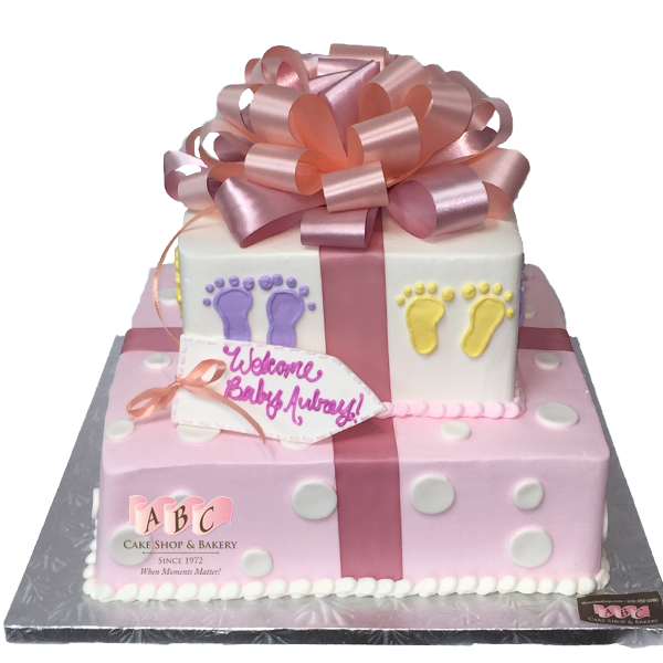 2 Tier Baby Shower Cake