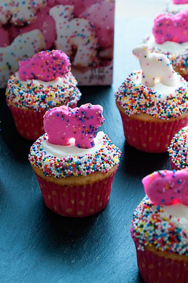 Animal Cookie Cupcakes