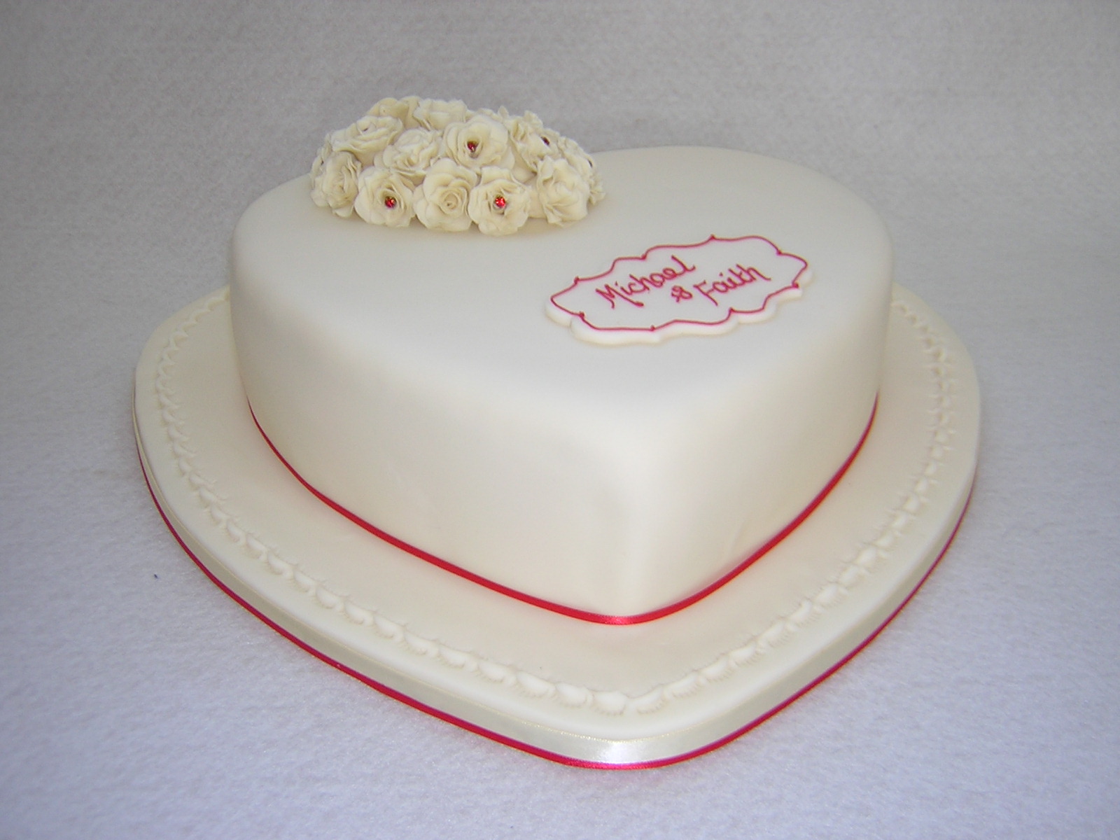 Anniversary Heart Shaped Wedding Cakes