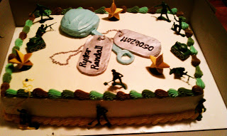 Army Themed Baby Shower Cake