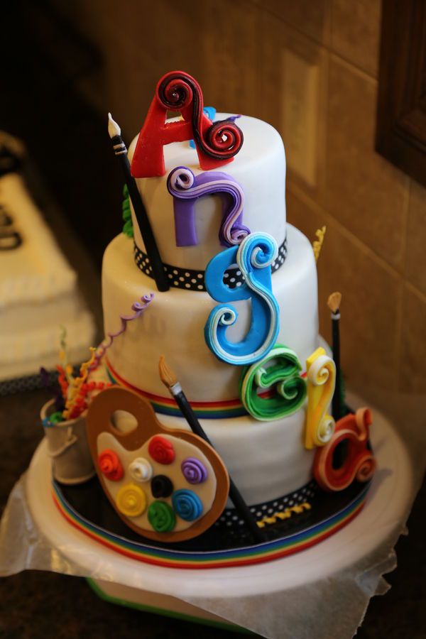 Artist Birthday Cake Artist Birthday Cake