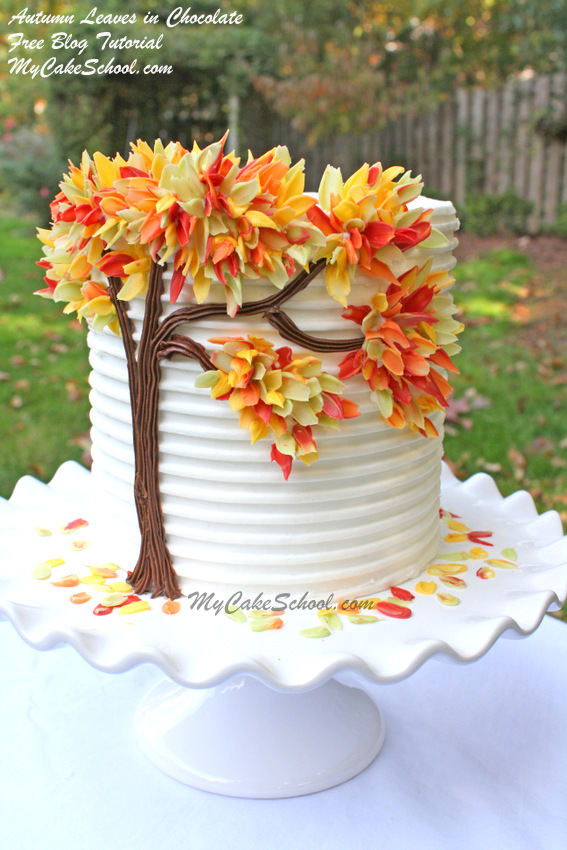 Autumn Leaves Cake