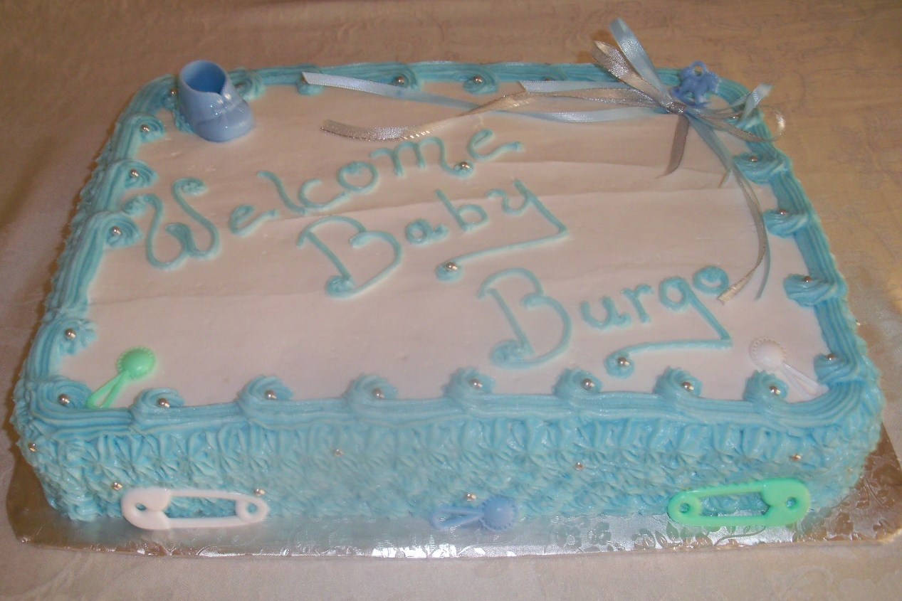 Baby Shower Sheet Cake