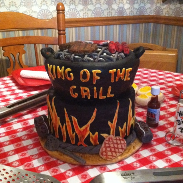 Barbecue Grill Cake