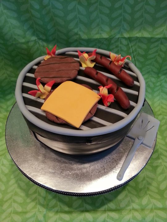 Barbeque Grill Cake