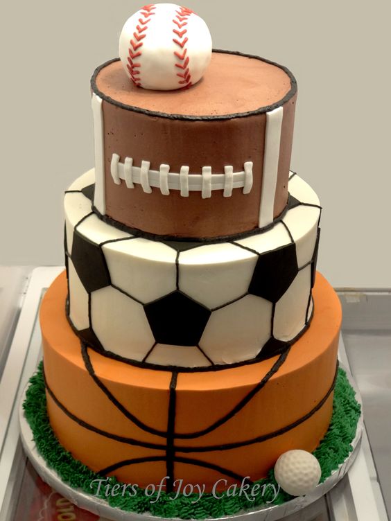 Baseball Basketball Football Birthday Cakes Baseball Basketball Football Birthday Cakes