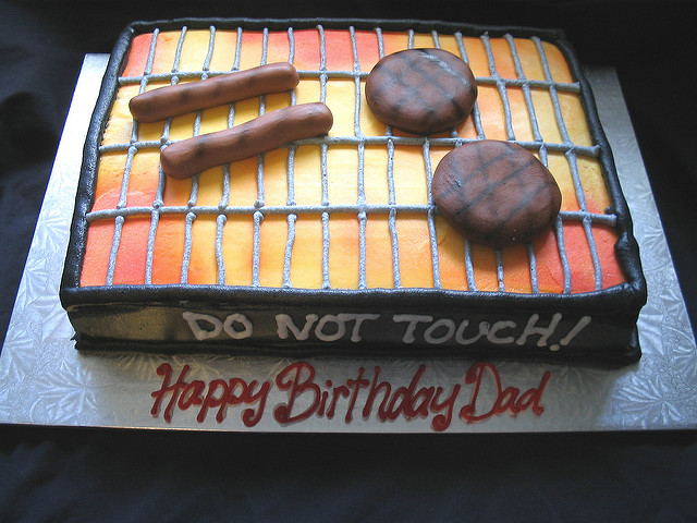 BBQ Grill Birthday Cake