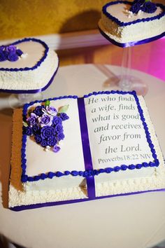 Bible Scripture Wedding Cakes