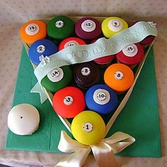 Billiard Ball Cupcakes