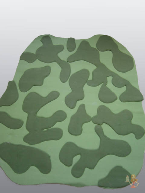 Camouflage Fondant Cake Camouflage Fondant Cake