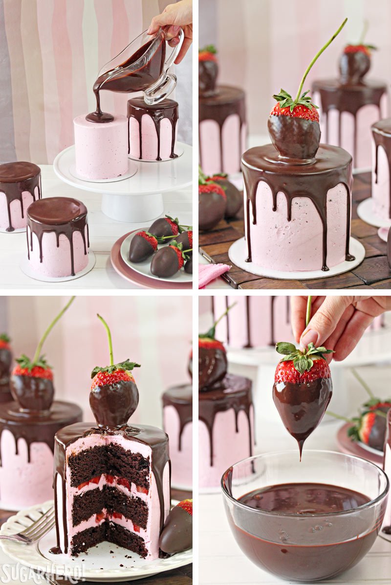 Chocolate Covered Strawberry Cake