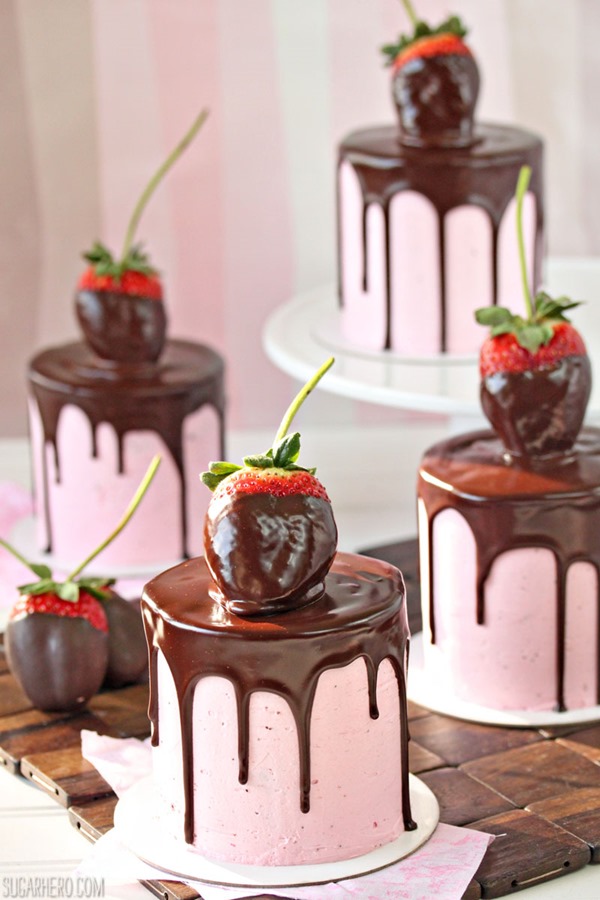 Chocolate Covered Strawberry Cake