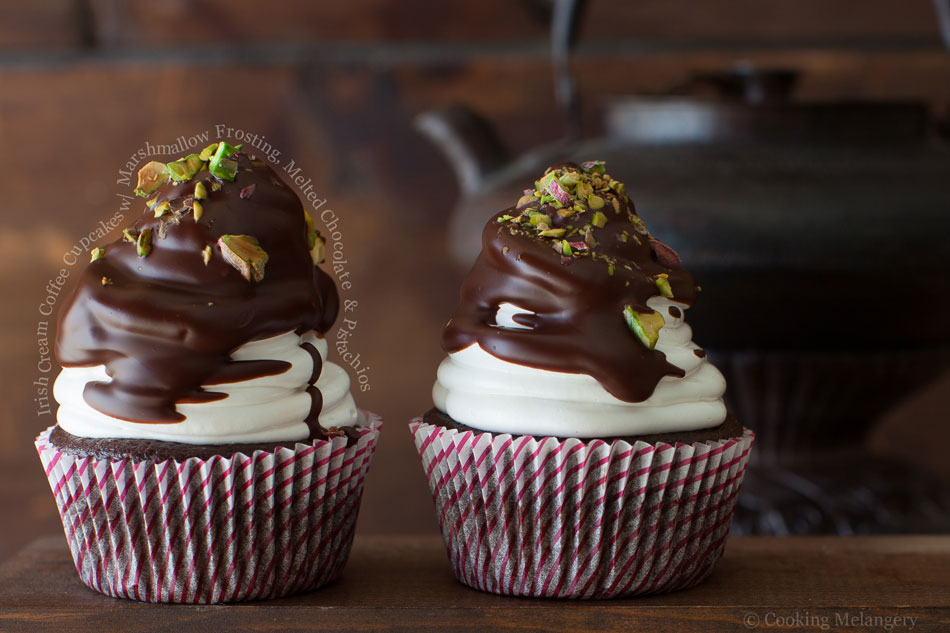 Chocolate Cupcakes with Marshmallow Frosting