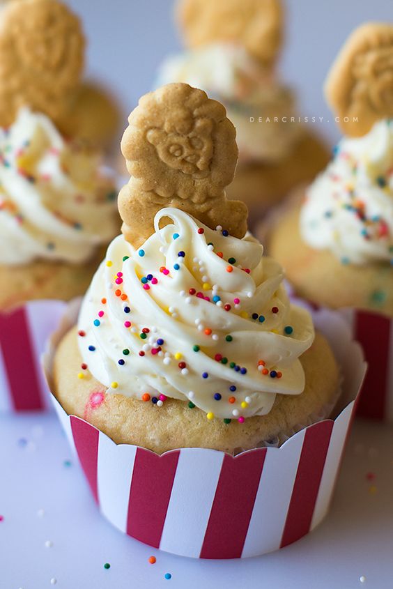 Circus Animal Cupcakes