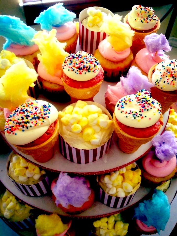 Circus Theme Cupcakes