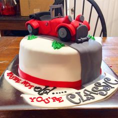 Classic Car Birthday Cake Classic Car Birthday Cake