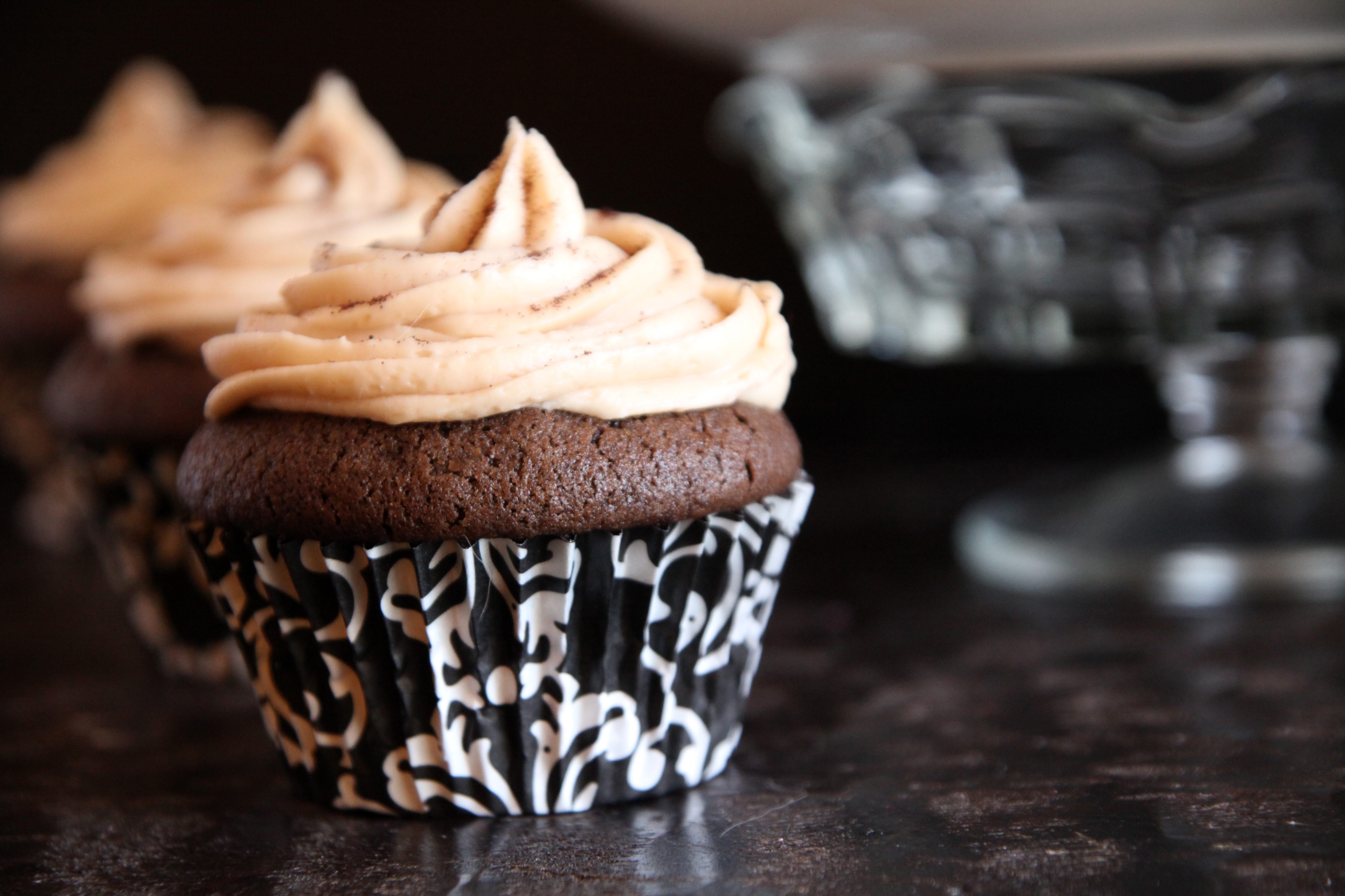 Coffee Cupcakes with Chocolate Frosting