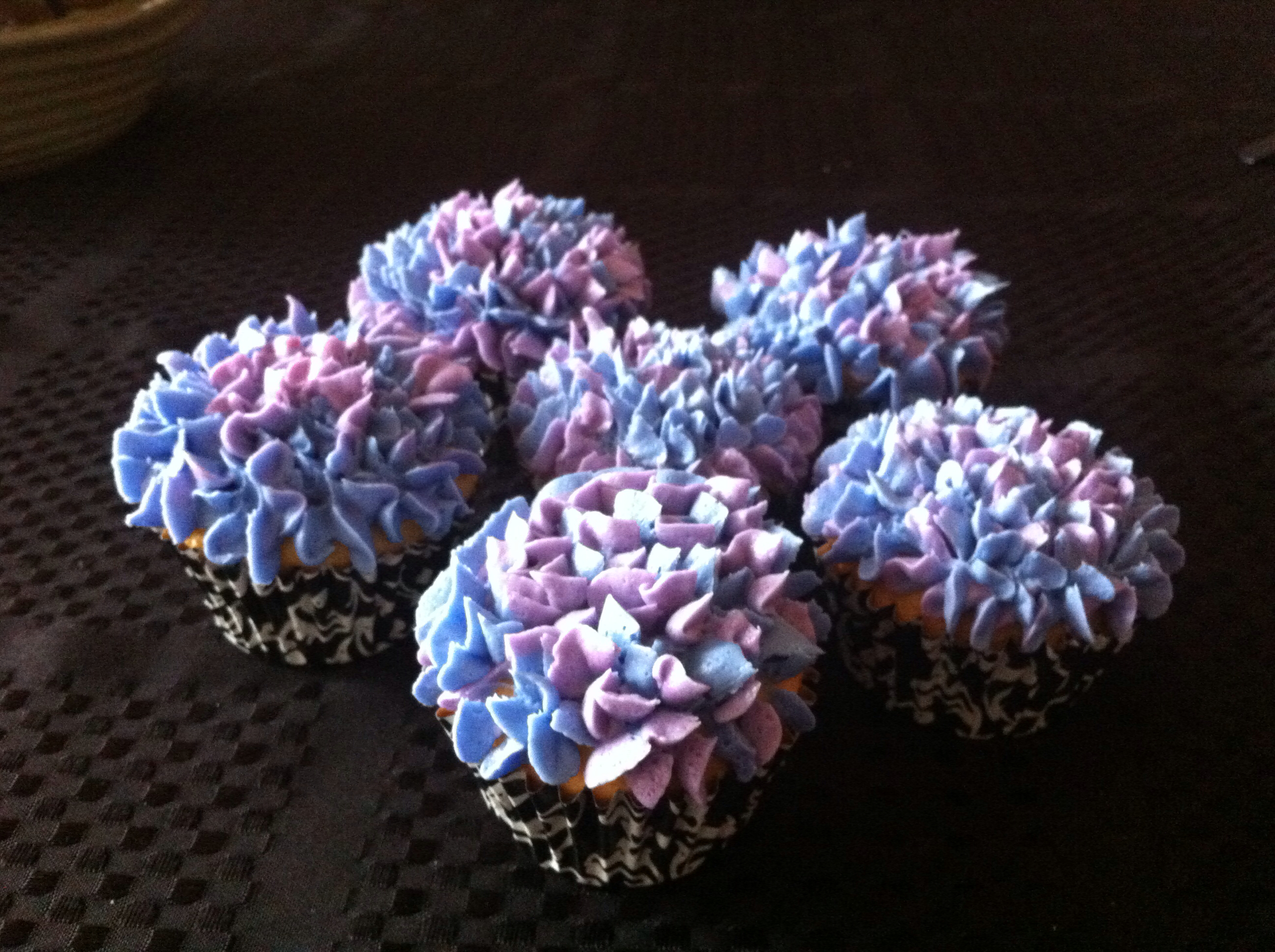 Cupcake Buttercream Hydrangea