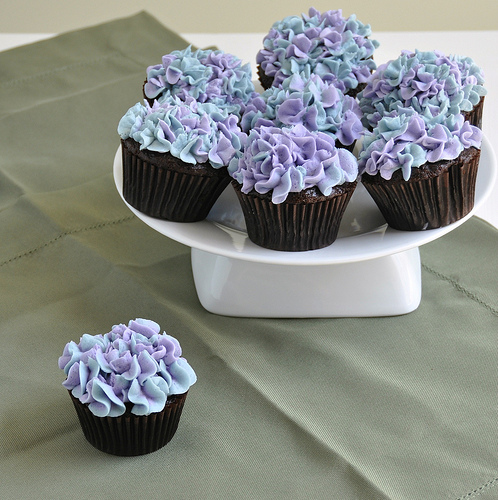 Cupcake Buttercream Hydrangea