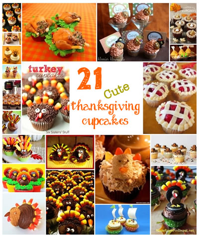 Cute Thanksgiving Cupcakes