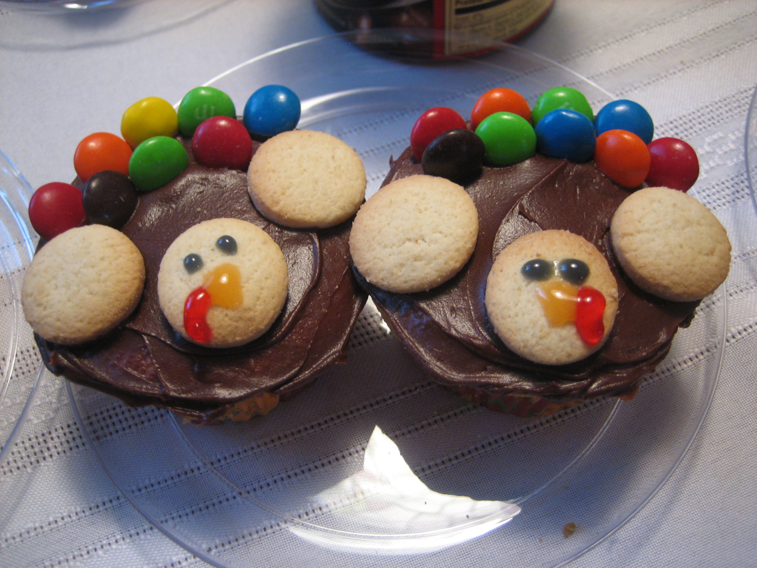 Cute Thanksgiving Turkey Cupcakes