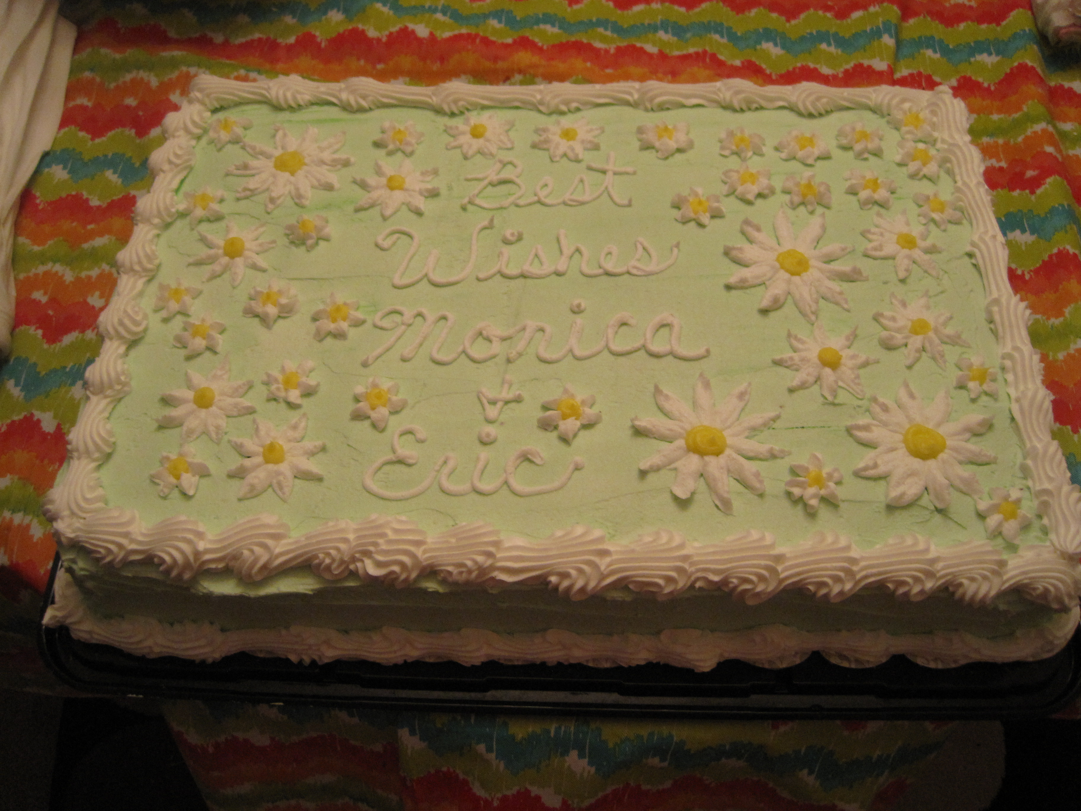 Daisy Bridal Shower Sheet Cakes