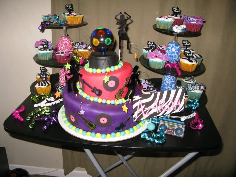 Dance Party Birthday Cake
