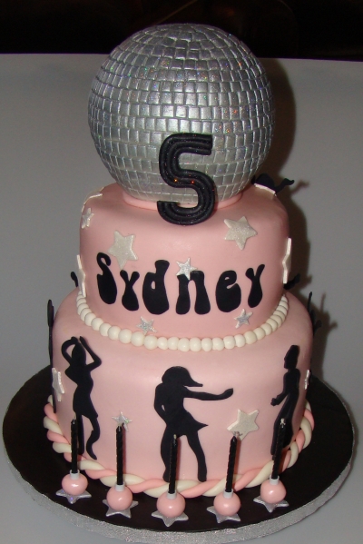 Disco Dance Party Birthday Cake