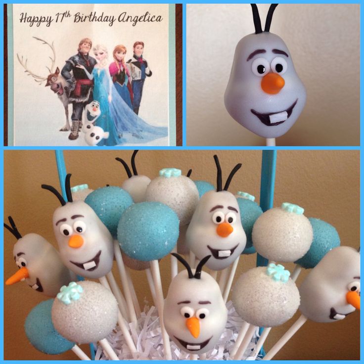 Disney Frozen Cake Pops Disney Frozen Cake Pops