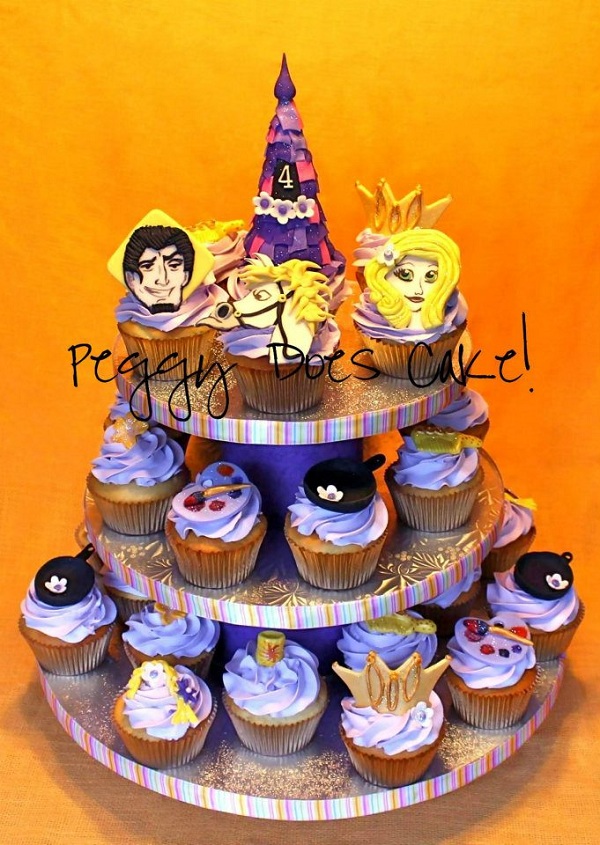 Disney-themed Cupcake Tower Disney-themed Cupcake Tower