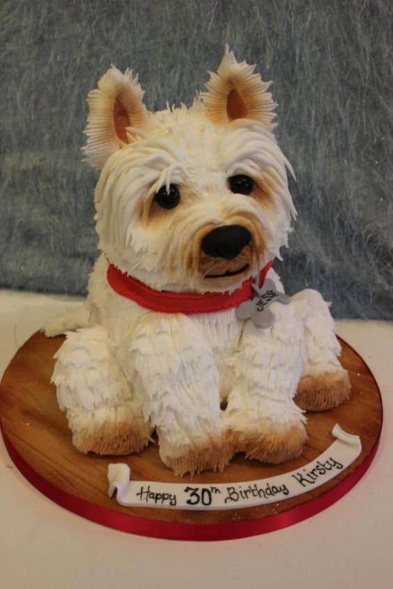 Dog Shaped Birthday Cakes