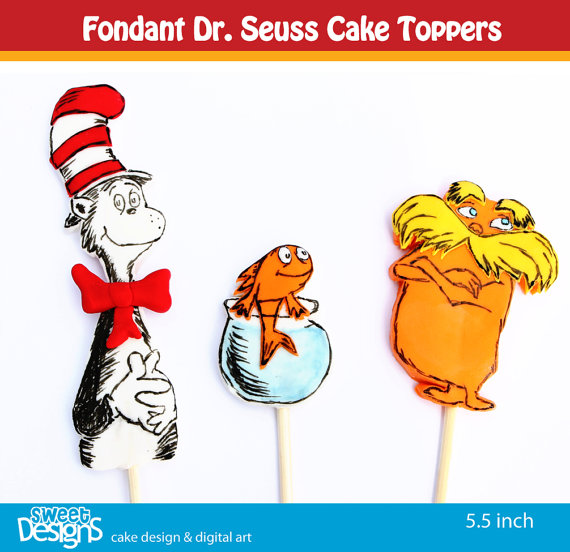 Dr. Seuss Fondant Cake Topper Dr. Seuss Fondant Cake Topper