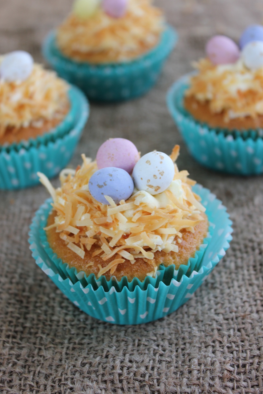 Easter Egg Nest Cupcakes