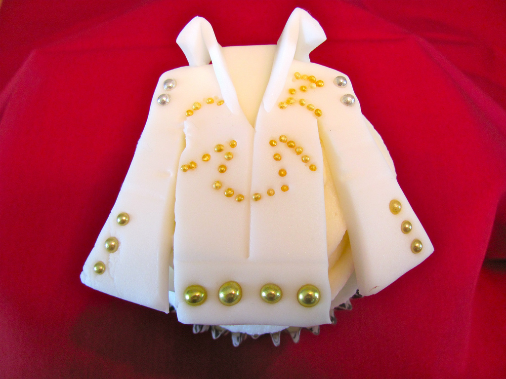 Elvis Blue Suede Shoes Cake