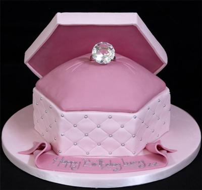 Engagement Ring Cake