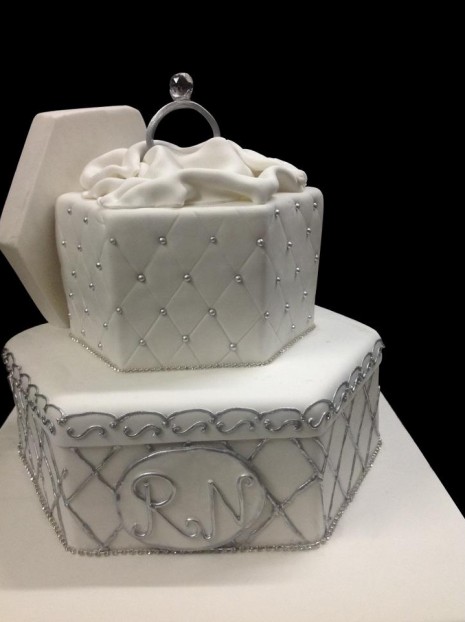 Engagement Ring Cake