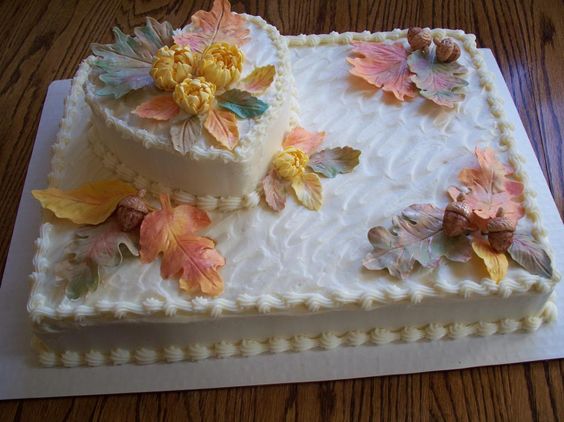 Fall Bridal Shower Sheet Cake Ideas