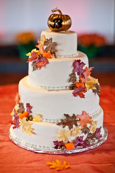 Fall Wedding Cake Fall Wedding Cake