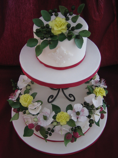 Fancy Fondant Wedding Cake